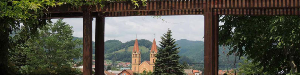 City of Žepče in the Bosna valley, BiH